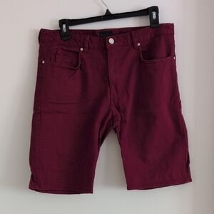 H&M Men's Deep Red Jean Shorts